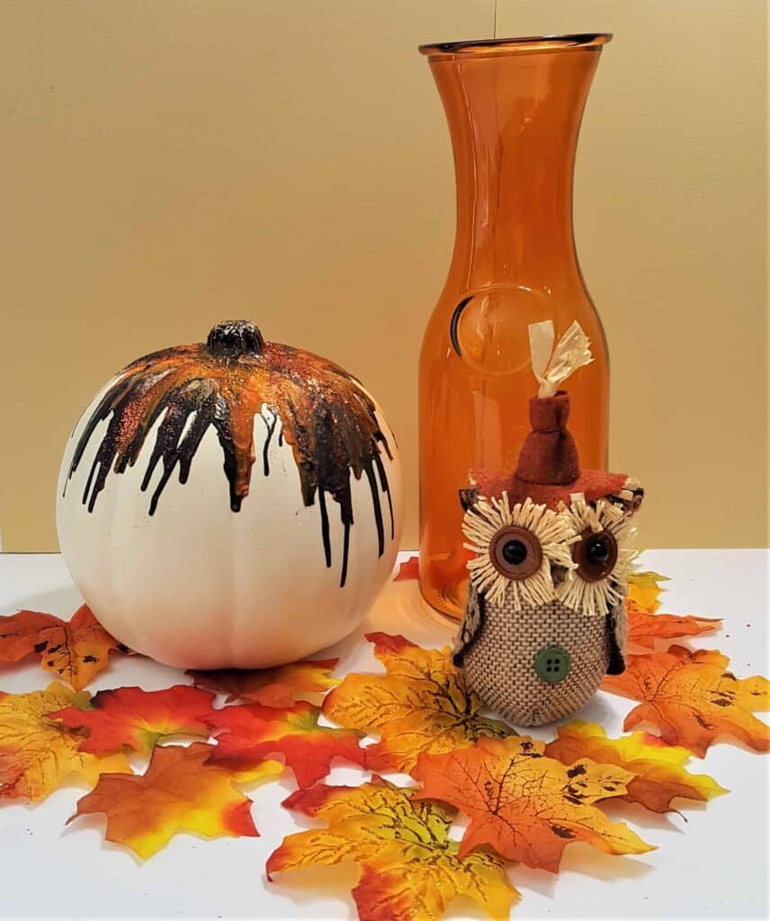 Melted Crayon Pumpkin Tutorial Perfect for Fall or Halloween Decor