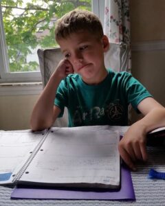 Homework Station | Make life easier with this sanity-saving homework station idea. Helps stop those homework tantrums by keeping everything together and ready to go!