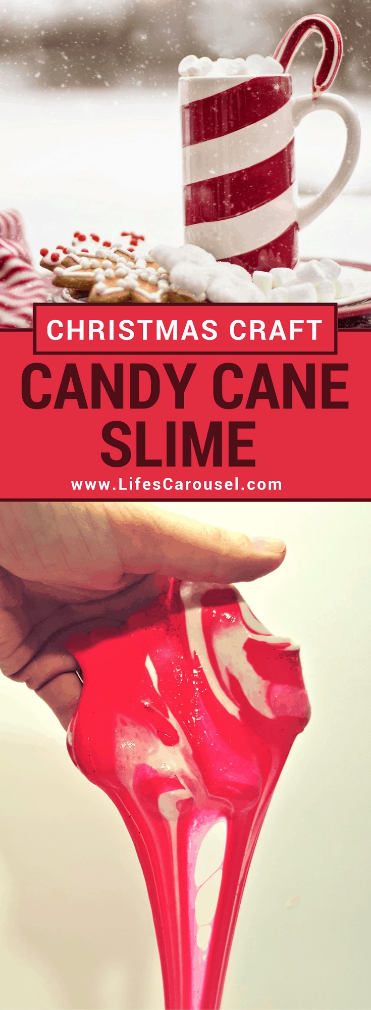 Candy Cane Slime | Perfect Christmas Kids Craft | Stripey Holiday Slime with the smell of Peppermint!