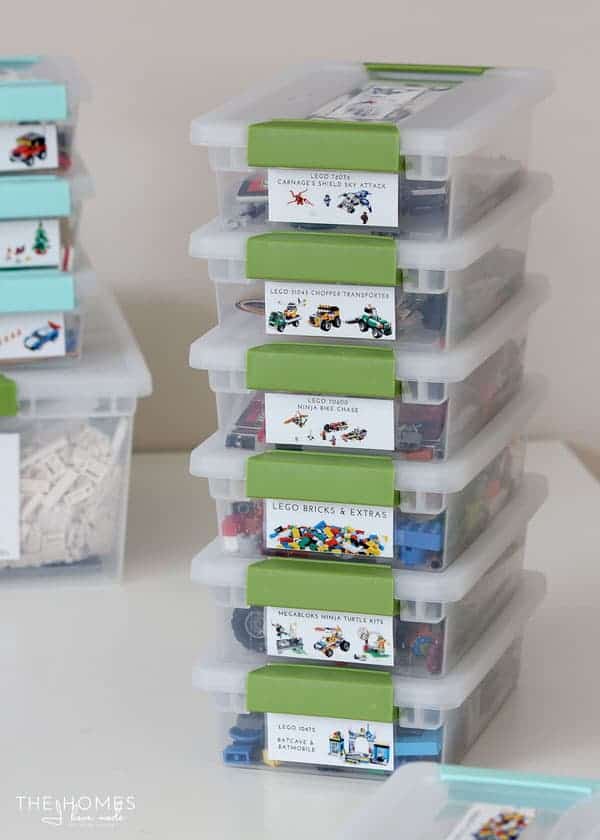 lego pieces storage box