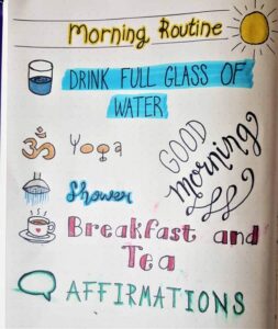 Morning & Evening Bullet Journal Routines | Using your bullet journal layout to create the perfect morning and evening routines. Track your success in your bujo with routine tracker pages. Reset Your Life!