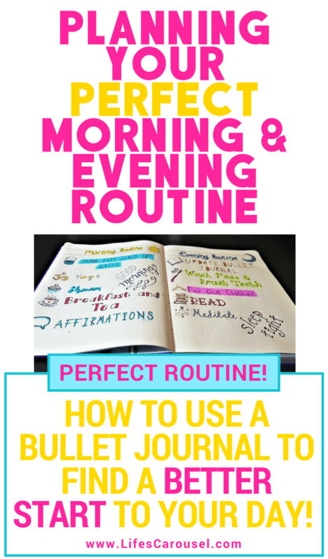 Morning & Evening Bullet Journal Routines | Using your bullet journal layout to create the perfect morning and evening routines. Track your success in your bujo with routine tracker pages. Reset Your Life!