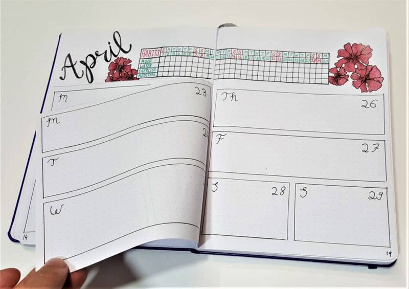 Weekly Bullet Journal Spread – Finding the Perfect Weekly Layout | Weekly Spread ideas, layouts, simple and minimalist ideas. Perfect for work or school. Dutch door and half page designs!