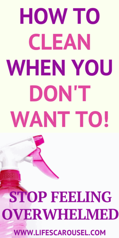 Messy House? 5 EASY Steps to Clean Your House even if you DON'T WANT TO! Stop feeling overwhelmed and paralyzed by the mess. Learn how to clean your home and keep it clean! The secrets to a clean house from a recovering "hoarder"!