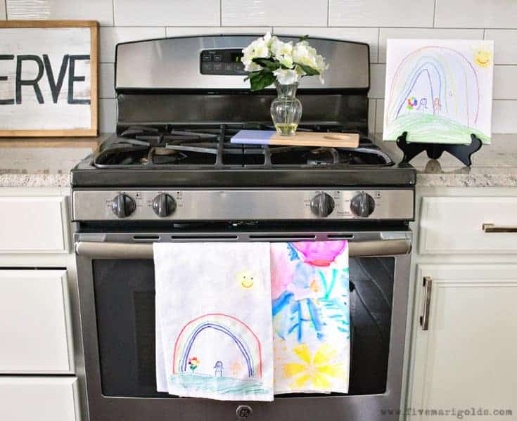 Homemade Mother’s Day Tea Towels