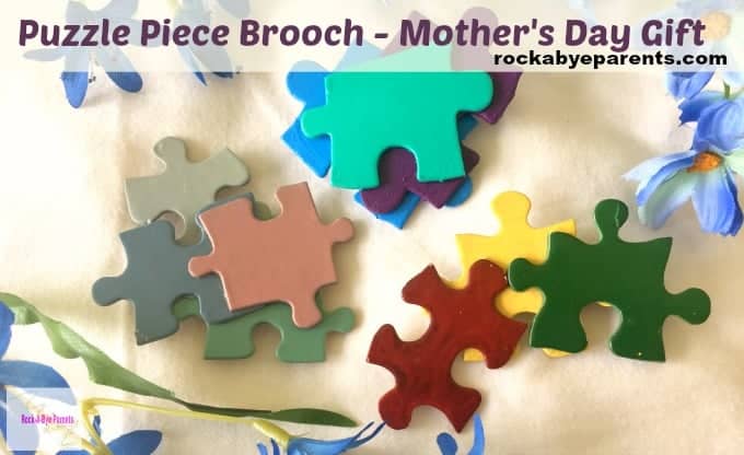 How To Make A Puzzle Piece Brooch – Mother's Day Gift Kids Craft