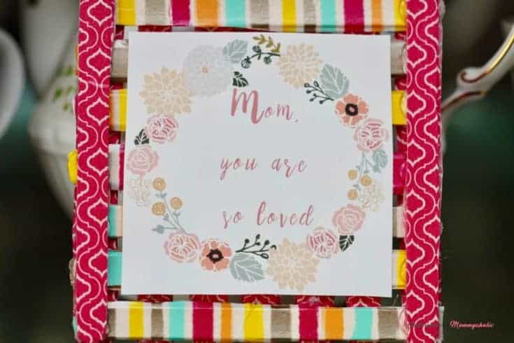 Mother’s Day Frame DIY Washi Tape