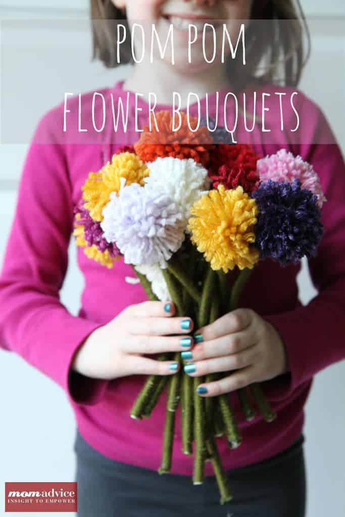 How to Make a Pom-Pom Flower Bouquet