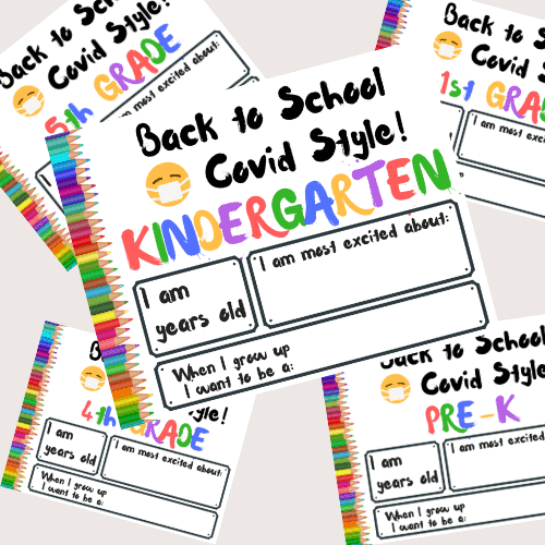 Free printable back to school signs for 2020