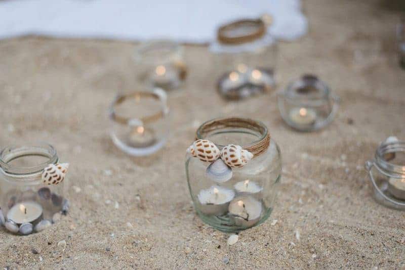 Create a memory jar from an old glass candle jar